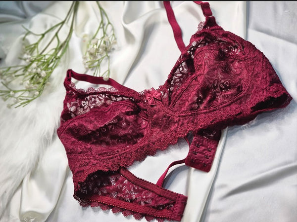 Delicate Allure Lace Net Bra