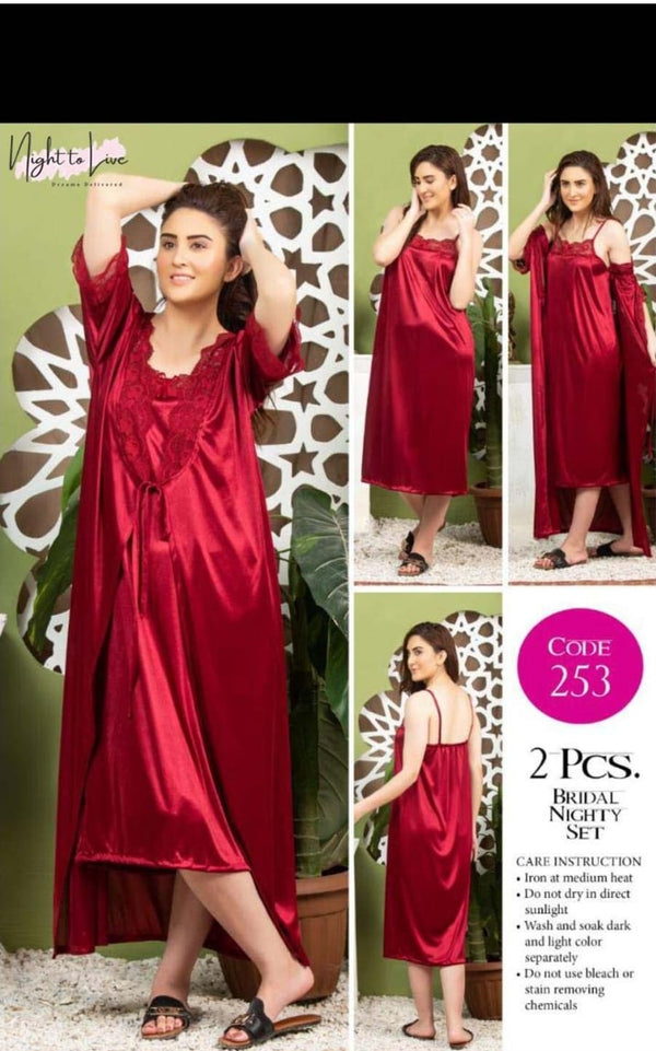 2-Piece Bridal Nighty Set